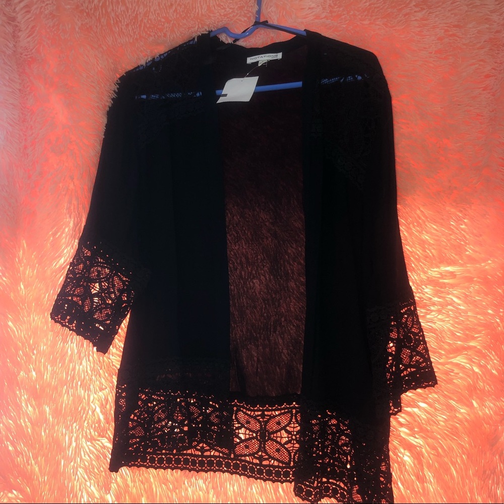 Black cardigan